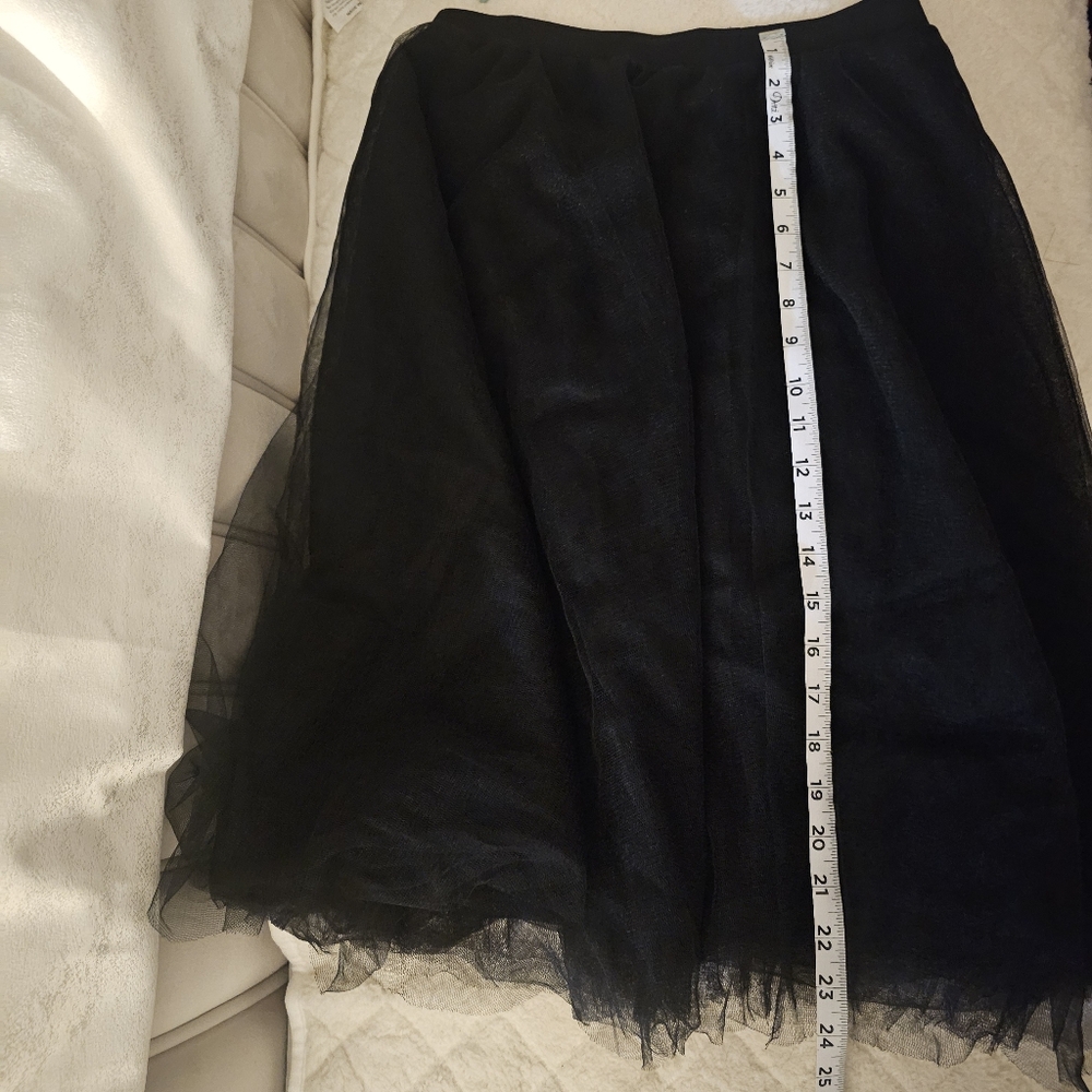 High waist 4 layer mesh Flair Tulle skirt size M BOHO chic classic party wear - Picture 9 of 10